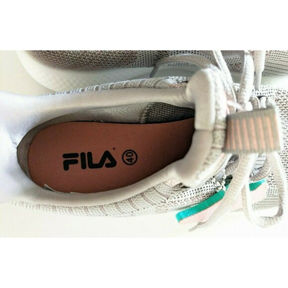 New FILA Women 2 Tone Sneakers Knit Upper Foam Lace Up 2021 Model USA 8; EUR 40 - Picture 5 of 8
